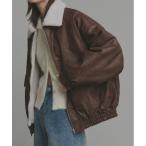 ブルゾン アウター ヴィンテージライク ボアブルゾン レディース