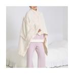  пижама салон одежда двусторонний теплый флис 4WAY пончо L слоновая кость женский 