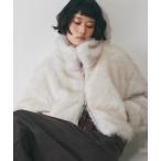 ブルゾン アウター ミックスファーショート丈ジャケット レディース