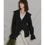 ショッピングフリル ブラウス シャツ Sheer ruffle frill blouse / シアーラッフルフリルブラウス レディース