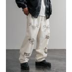 パンツ KRIFF MAYER クリフメイヤー メモリアルグラフィックプリントレタリング2タックワークパンツ 2515112 メンズ レディース