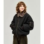 ショッピングブルゾン ブルゾン アウター FUR-COLLARED MELTON FLIGHT JACKET / ファーメルトンフライトジャケット メンズ レディース