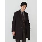 チェスターコート コート ウール100％　ビーバーチェスターコート　ミディアムグレー/ベージュ/ブラウン メンズ