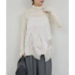 ブラウス シャツ フリンジサテンキャミ レディース