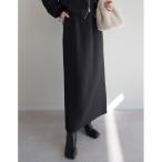 スカート 「低身長サイズ有」ダンボールスリットタイトスカート
