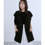 ショッピングジレ ベスト ジレ アシメフロントジレ 「低身長・小柄女性」 レディース