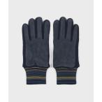 ショッピングポールスミス 手袋 マルチボーダーリブ スウェードグローブ「250756」 メンズ