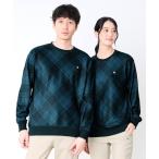 ショッピングプリント トレーナー スウェット ピーチシャギー シェア チェックプリント プルオーバー レディース メンズ