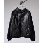 ブルゾン アウター RE730 フェイクレザースタジャンパーカー メンズ レディース