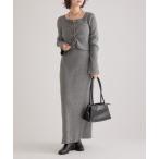 ショッピングマキシ ワンピース ニットビスチェ付き ワンピース