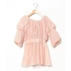 「NATURAL BEAUTY BASIC」 半袖ブラウス SMALL ベージュ レディース