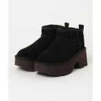 「UGG」 ムートンブーツ 23cm ブラック レディース