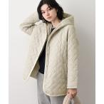 ショッピングフード コート アウター キルトフードジャケット レディース