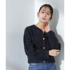 ショッピングnano 「NANO universe」 ノーカラージャケット FREE ダークネイビー レディース