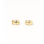 [ete] серьги ( обе уголок для ) FREE желтое золото женский 