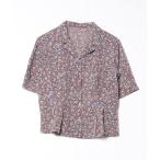 「NATURAL BEAUTY BASIC」 半袖シャツ MEDIUM ブラウン レディース