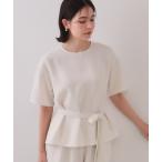 「OPAQUE.CLIP」 7分袖ブラウス 38 オフホワイト レディース