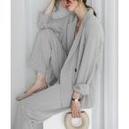 「Doula Doula」 パンツスーツ L ライトグレー レディース