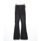 「EMODA」 ブーツカットデニムパンツ X-SMALL ブラック レディース