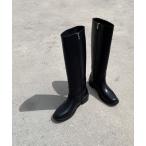 ショッピングロングブーツ 「CANAL JEAN」 ロングブーツ 24 ブラック レディース