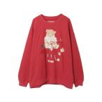 tシャツ 三つ子のくまの冬支度プリントトレーナー レディース