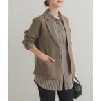 コート アウター ウールガーゼジャケット レディース