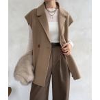 ショッピングジレ ベスト ジレ BIGシルエットジャケットベスト レディース