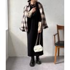 ワンピース 「WEB限定」ラインデザインミラノリブワンピース