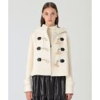 ダッフルコート コート ツイルメルトンショートダッフルコート レディース