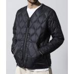 ショッピングダウン ダウンジャケット ダウン 限定展開 TAION/タイオン ミリタリー Vネック ジップ ダウンジャケット / TAION-104ALSZML-1 メン