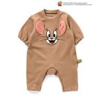 ベビー服 ロンパース 「リンク」トムとジェリー もちふわあったかカバーオール