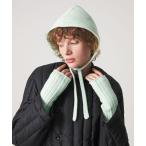 ニット帽 ニットキャップ 「Steven Alan」カシミヤ リブ フード レディース