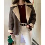  мутоновое пальто боа пальто обратная сторона боа PU Bick цвет жакет женский 