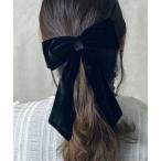 ヘアクリップ ベロアリボンバレッタ