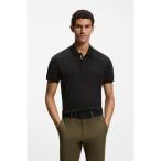 ポロシャツ コットンピケ ポロシャツ プリントパターン メンズ