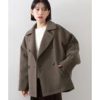 ピーコート pコート 柔らかで大人上品 ジャージメルトンPコート レディース