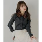 ショッピングレオパード ニット セーター 「SALON by Chico」ファー襟取り外しコンパクトトップス レディース