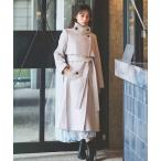 トレンチコート コート ウールビーバースタンドカラーコート レディース