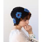 ショッピングニット帽 ニット帽 ニットキャップ 「ばら色の帽子」ハナハナニットキャップ レディース