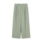 ショッピングシルク スラックス パンツ ネップツイード タックテーパードパンツ レディース