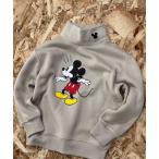 ショッピングミッキー トレーナー  「Disney/ディズニー」MICKEY ミッキーマウス 裏起毛 オーバーサイズ ハイネックトレーナー キッズ 子供服