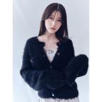 ショッピングニット カーディガン モヘアシャギーニットカーディガン レディース