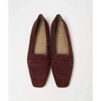 ショッピングローヒール ローファー 「WEB限定」スクエアローファー フラット10↑ レディース