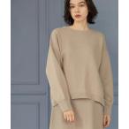 ショッピングクリップ ニット セーター サイド編地切替ニットトップス/セットアップ対応「洗濯機OK」 レディース