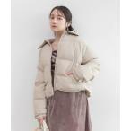 ダウンコート ダウンジャケット クロップドライトパファーコート レディース