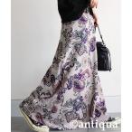 スカート ペイズリー柄 ロングスカート