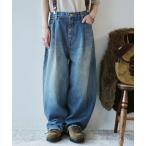 ジーンズ デニム デニムパンツ 「追加」13OZデニム タックラウンドパンツ レディース