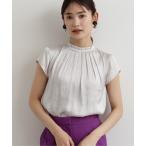 「NATURAL BEAUTY BASIC」 半袖ブラウス SMALL ベージュ レディース