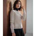 「組曲」 長袖ニット 2 ピンク レディース