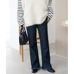 ショッピングブーツカット 「DISCOAT」 ブーツカットデニムパンツ LARGE ネイビー レディース
